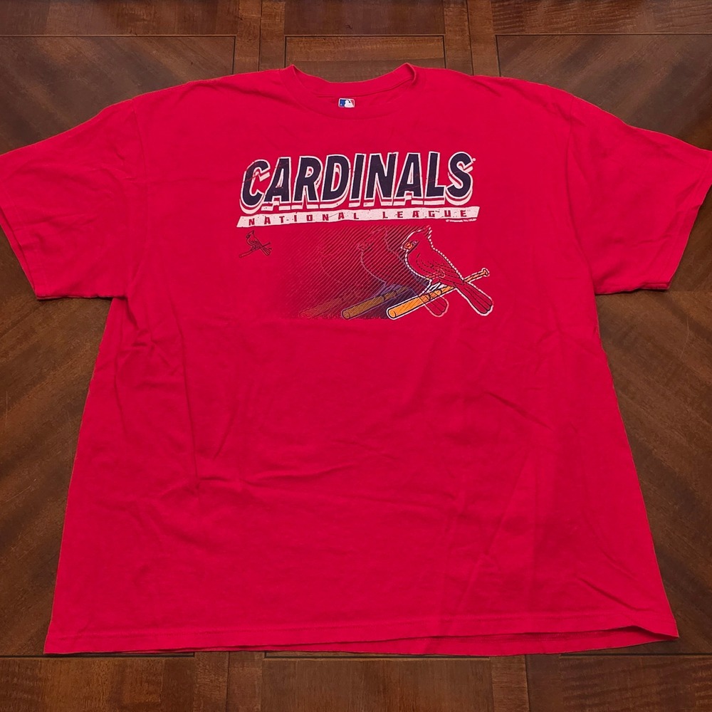 MLB T-Shirt Mens 2XL Red St. Louis Cardinals Baseball Graphic Tee XXL